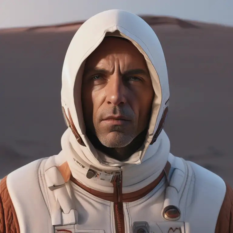 Cinematic AI-generated character with detailed environment and professional composition.